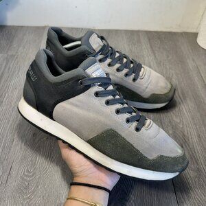 G-Star RAW Men's Black Gray Green Calow Suede Denim Mix Sneakers Size 13